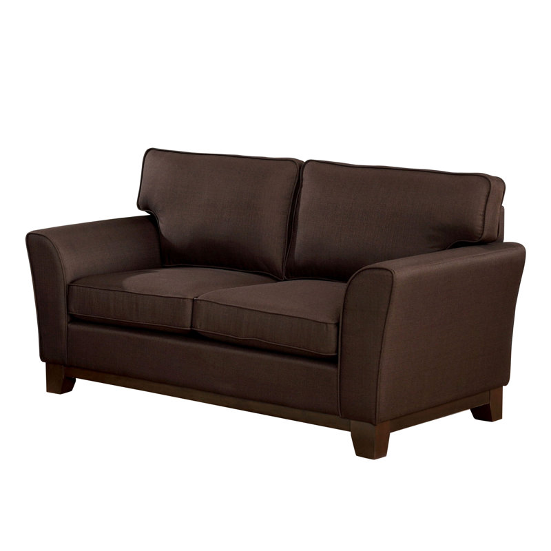 Eades 63'' Upholstered Loveseat, Brown