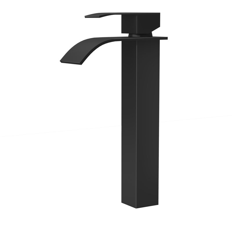 6" Single Handle Bathroom Sink Faucet Matt Black - Stainless Steel 304 Construction Sleek Modern Design For Bathrooms Convenient Water Control Suitable Home Precise Ideal