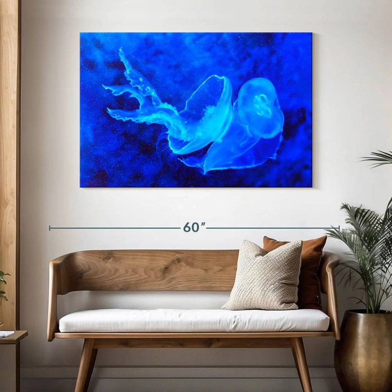 Brampt Bell Shaped Jellyfish, 32" H x 48" W