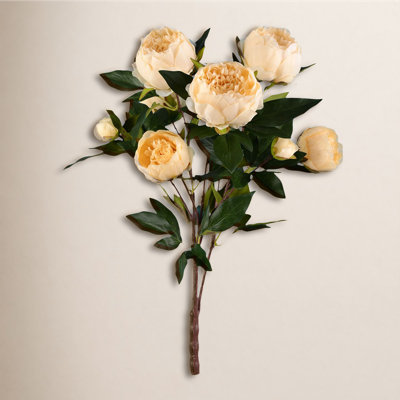 23" Artificial Peony Spray