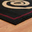 Tapis brun clair / bourgogne Bailes-1297545674