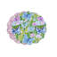 Vida Butterfly Garden & Flowers Reversible Round Placemats  (Pastel)