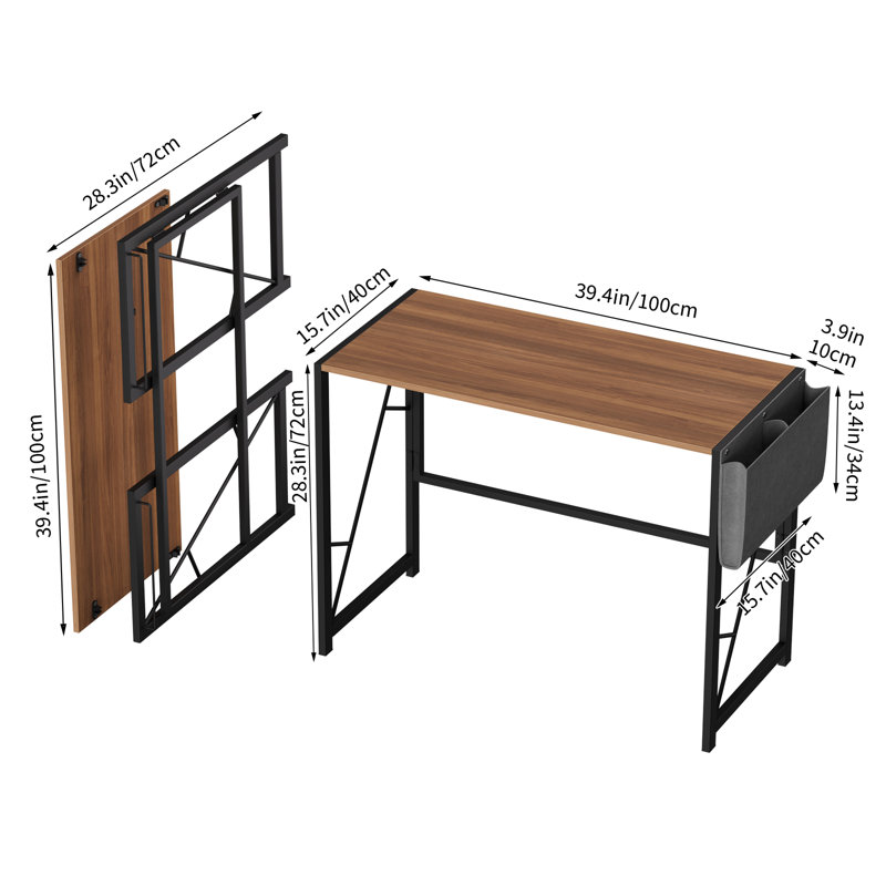 Grande table pliante en bois de fer de haute qualité, robuste, peu encombrante, facile à installer et durable, Brown