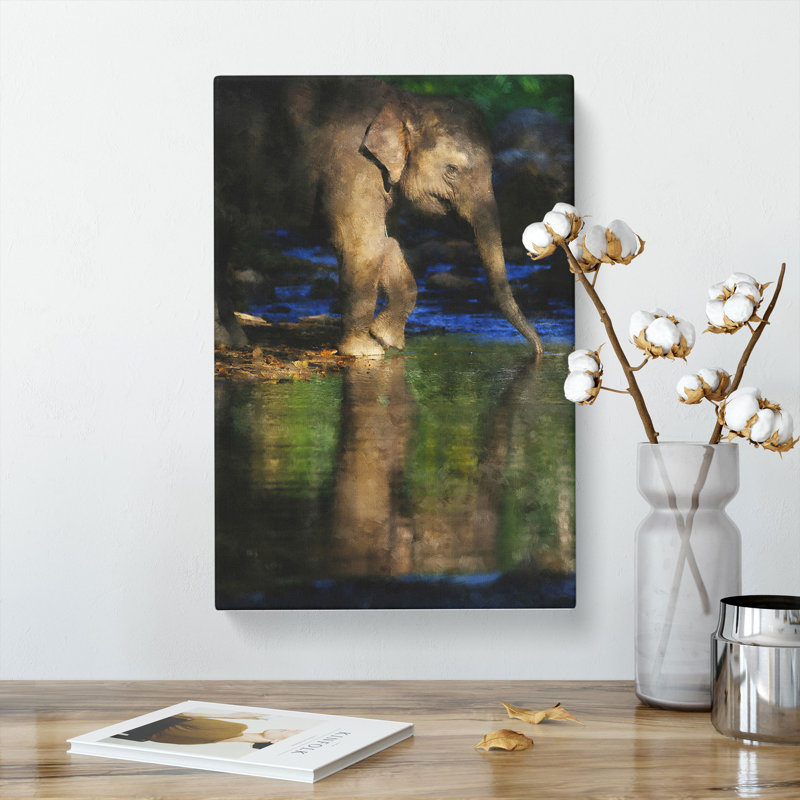 Elephant Vol.4 - Wrapped Canvas Print, 50cm H x 35cm W x 3cm D
