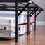 Porte-matelas noir grand lit, fabrication en acier robuste, pliable, capacité de base de 750 lb, acier, pliable-696373337