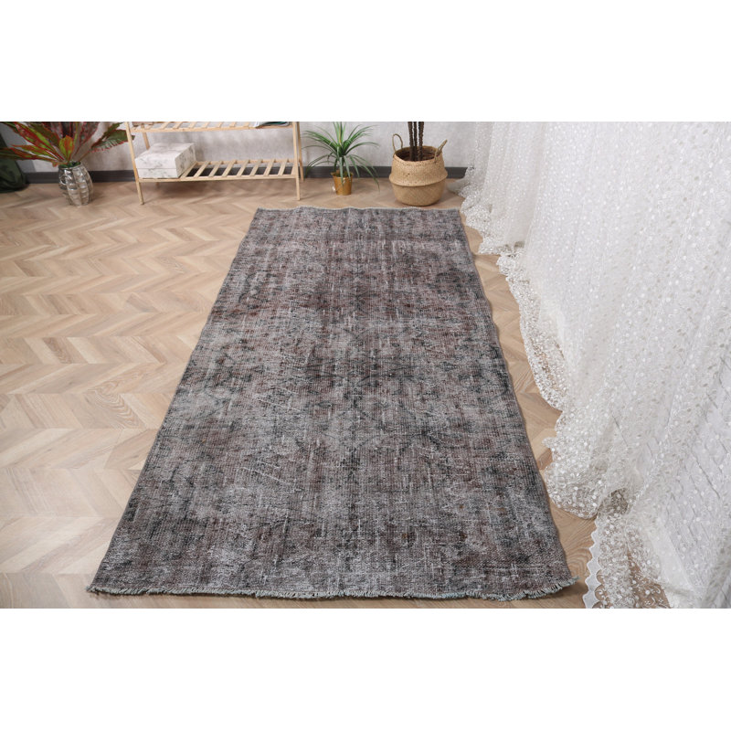 Tapis turc en laine magnifiquement surdimensionné idéal pour la salle à manger de style brun rétro