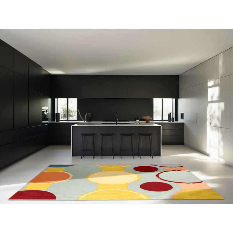 Spirited Pop Rug, Square 4'