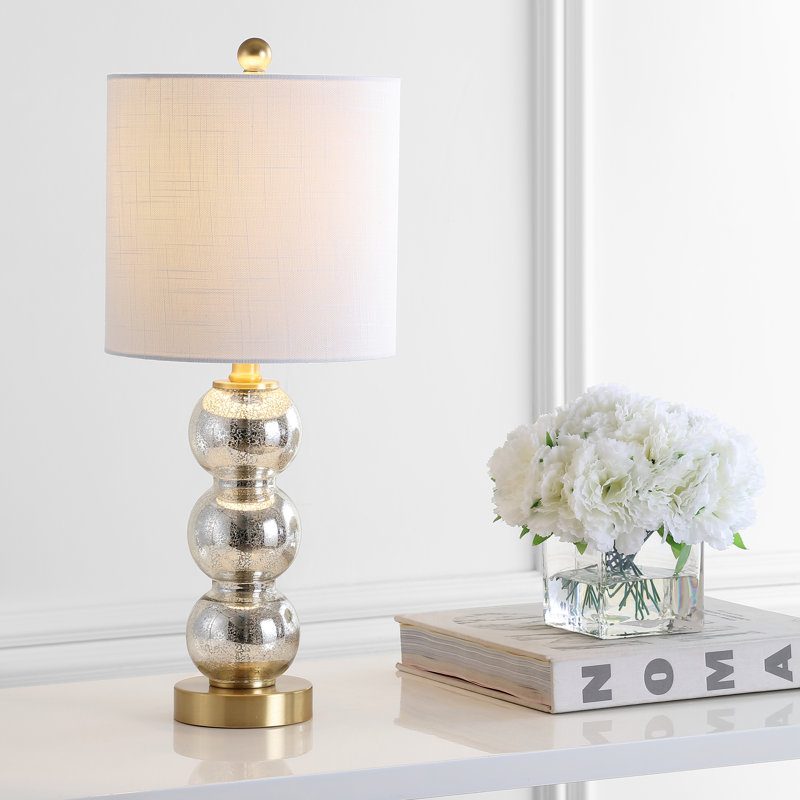 Chewning Table Lamp, Mercury Glass/Brass Gold