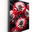 Horloge murale florale rouge Zinnias Zestful II - rouge-1419662497
