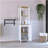 St. Clair Linen Cabinet, Two Interior  Shelves, Two Open Shelves, Single Door-1849931479