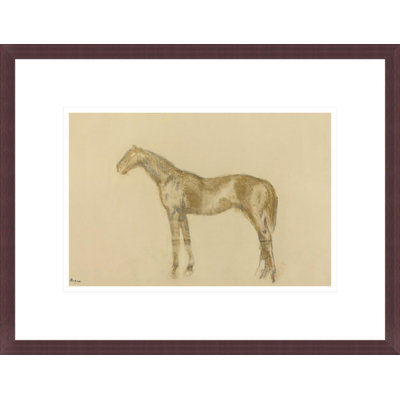 «Horse» par Edgar Degas - impression giclée sur cadre