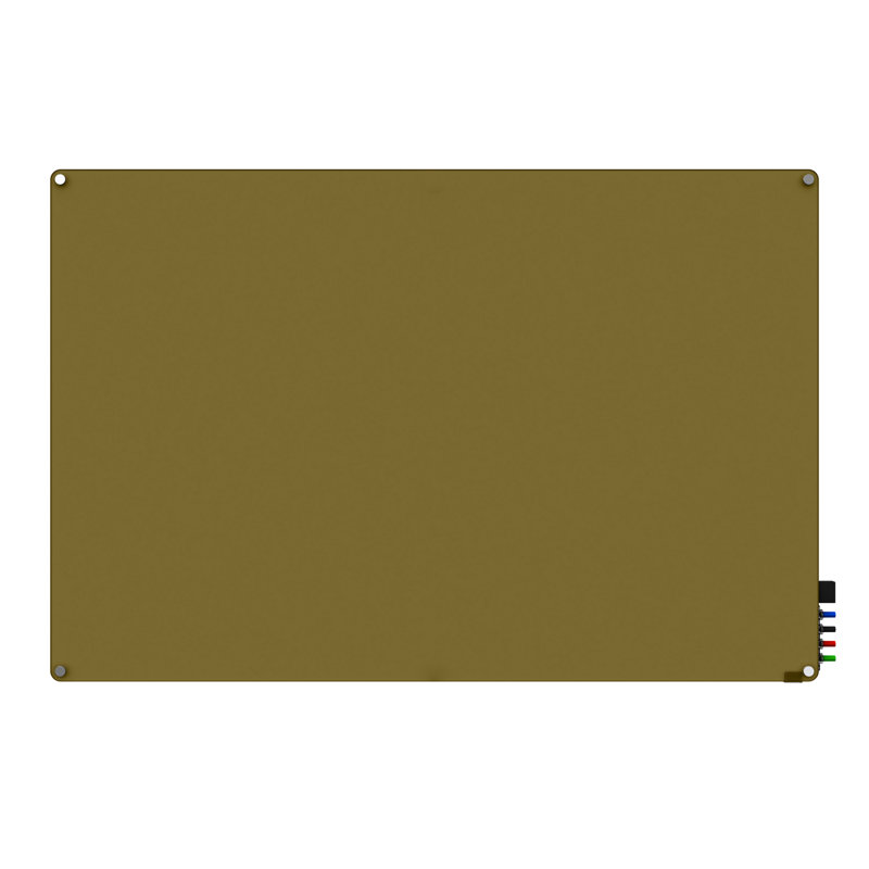 Panneau de verre magnétique mural Harmony, Beige, 48" x 72"