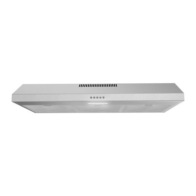 Streamline 36 In. T-11071-1-DT Rapolla Ducted Undermount 80 CFM Range Hood In Brushed Stainless Steel With Mesh Filters, Push Button Control, LED Light