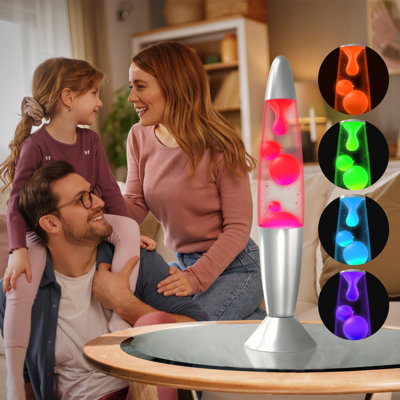 Jambo 7-color Changing Led Motion Lamp, 13" Led Light For Kids Teens And Adults, Night Light Nightlight, Magma Lamp, Home Decor, Relaxing Light For Bedroom Living Room Office Kitchen