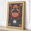Crab in Symmetry Art Deco - Wrapped Canvas-379996420-379996479
