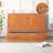Queen Solid Wood Murphy Bed with USB & Large Storage Drawer(Mattress Not Included)-1656822777