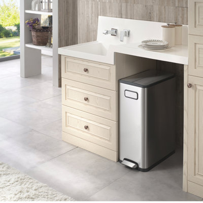 Ecofly Stainless Steel 30 Litre Step on Rubbish Bin