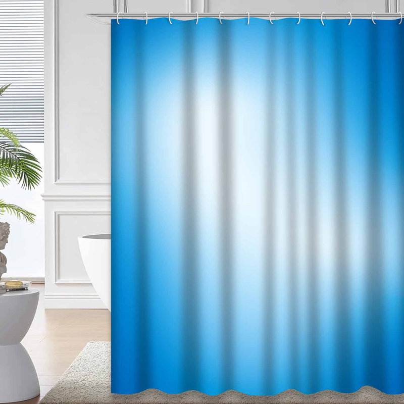 Rideau de douche avec 12 crochets, L 72 po x l 78 po