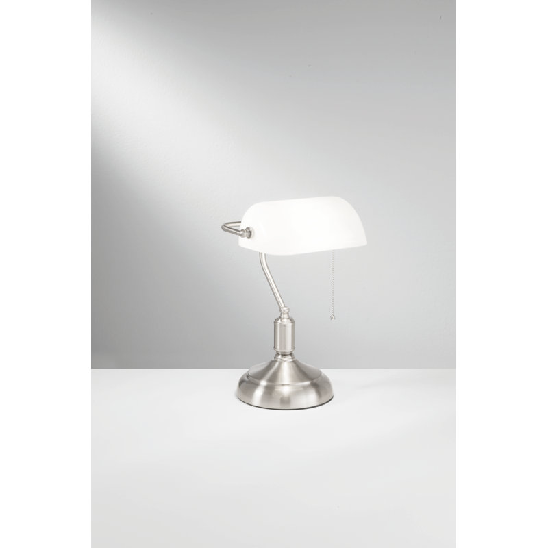 Angelicamarie Table Lamp, Silver, White