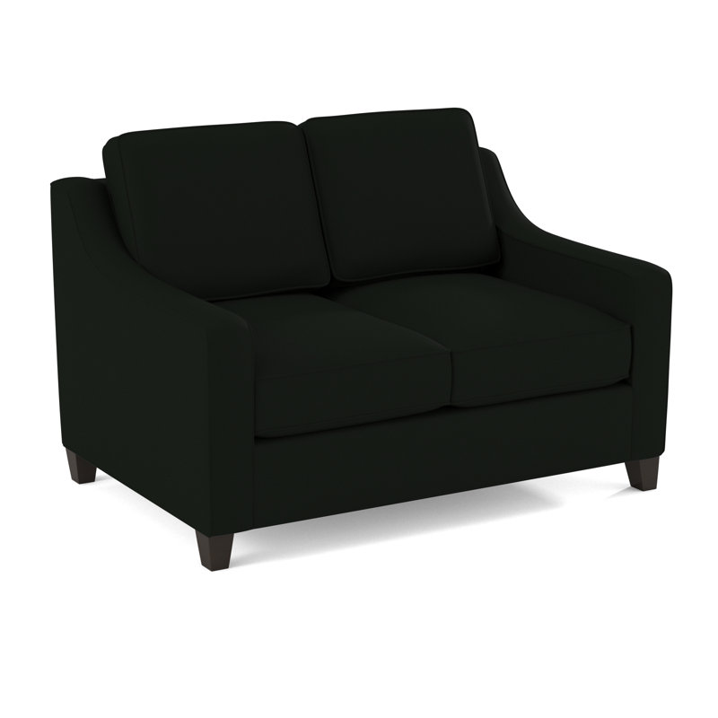 Clark 54" Square Arm Sofa Bed, Dorset Black, Cafelle