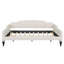 Lit de jour double capitonné capitonné, beige