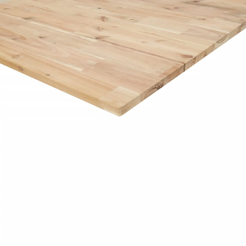  Table Top Rectangular Solid Wood Acacia, 0.8" H x 15.7" W x 15.7" D
