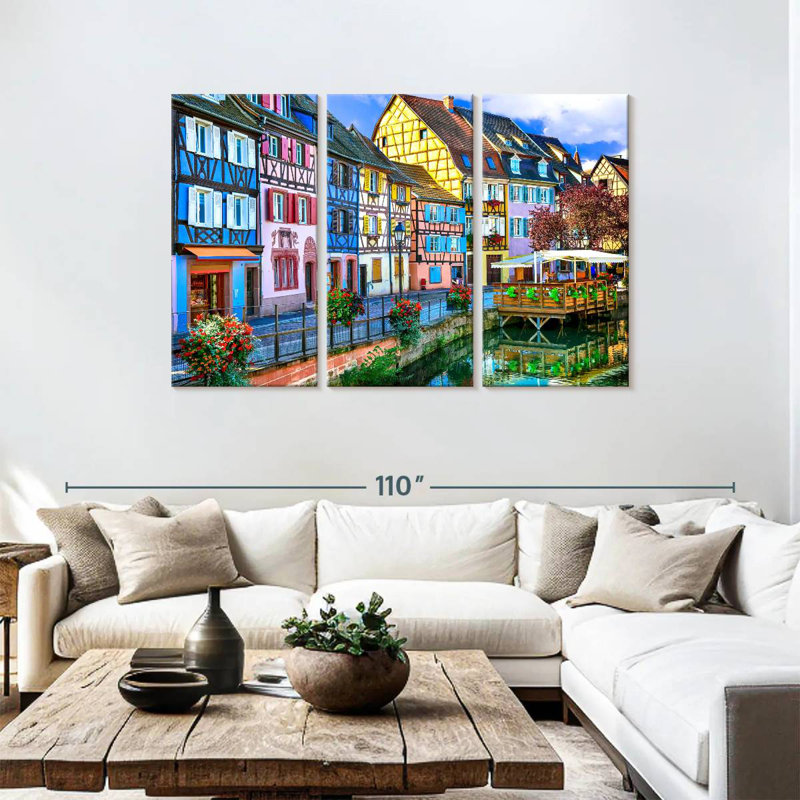 Lilie Colmar Town, 48" H x 74" W