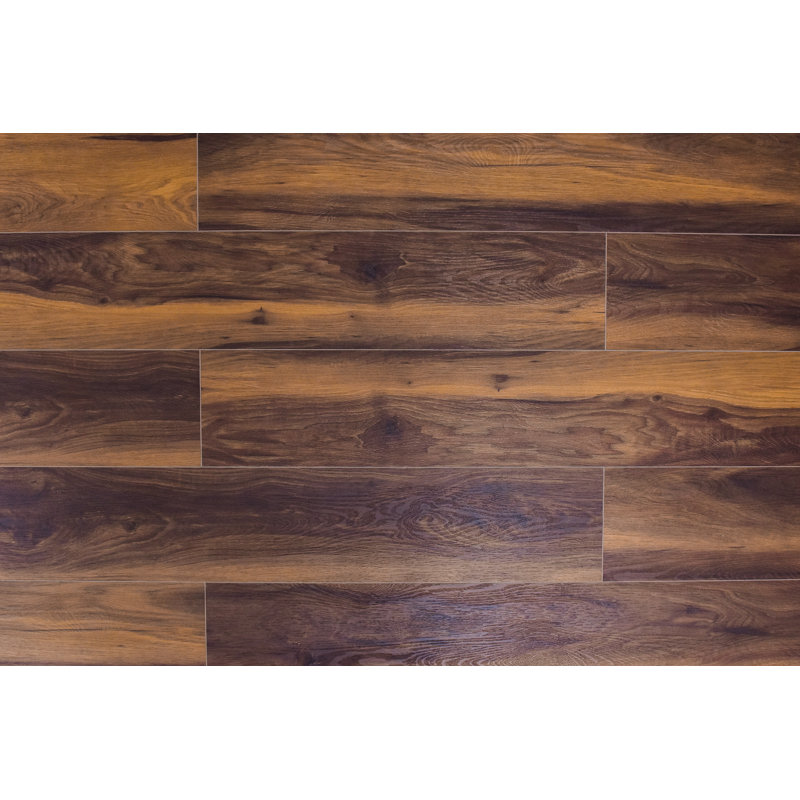 7" x 60" x 7mm Hickory Click SPC Lock Vinyl Plank, Vivid Copper