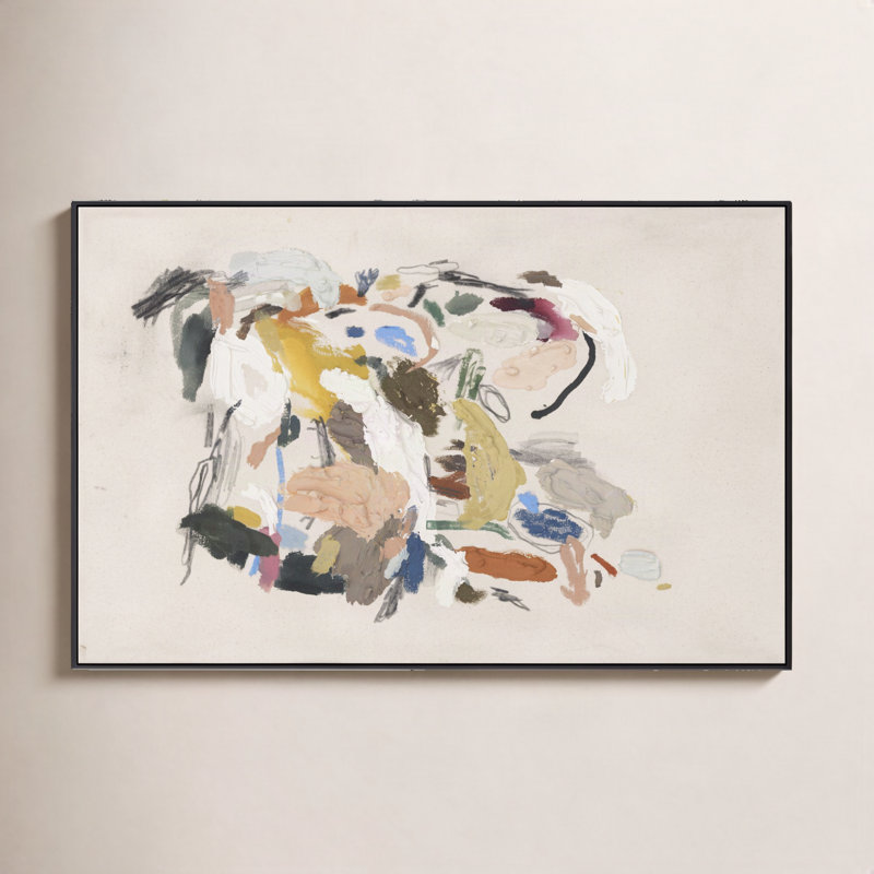 May I Have This Dance Painting by Allison Rohland, 32" H x 21.5" W, Black