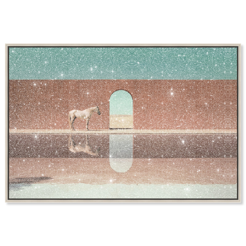 Western Reflections Print by Oliver Gal, 16"H x 11"W, Silver Floater Frame