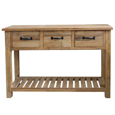 Wood 43 in. Brown Vintage Style Sideboard Table