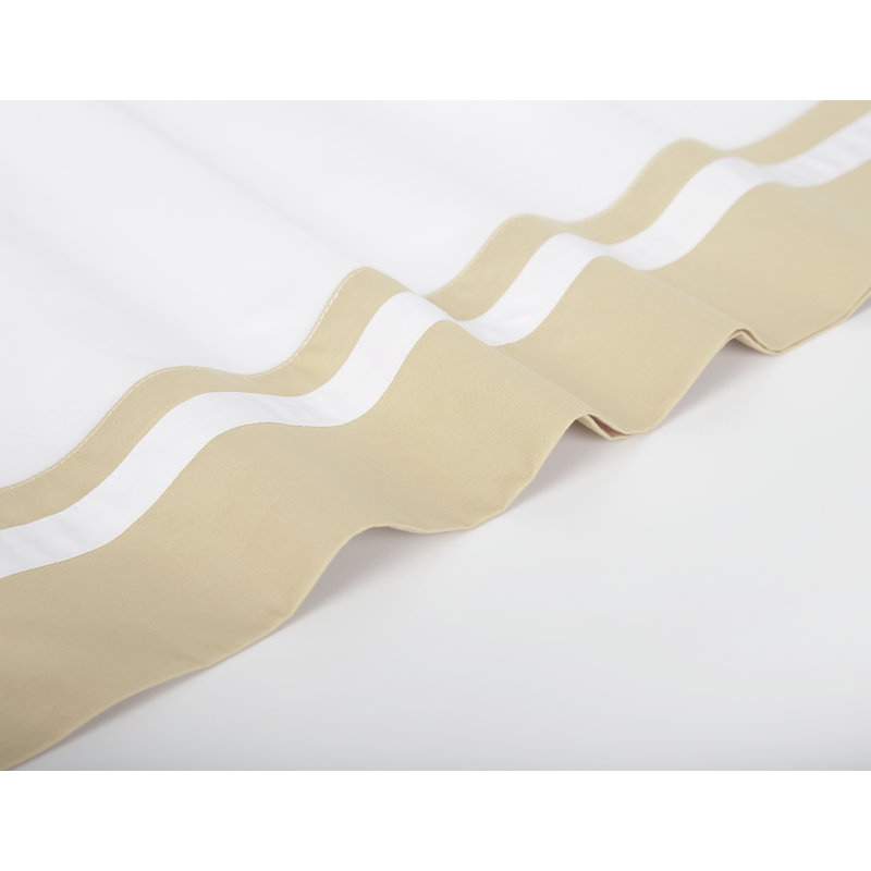 Grand 100% Cotton Percale Pillowcases Open Pillowcases Set, King Pillowcase, Rice