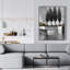 Paysage industriel avec arbres - Toile encadrée Home Decor