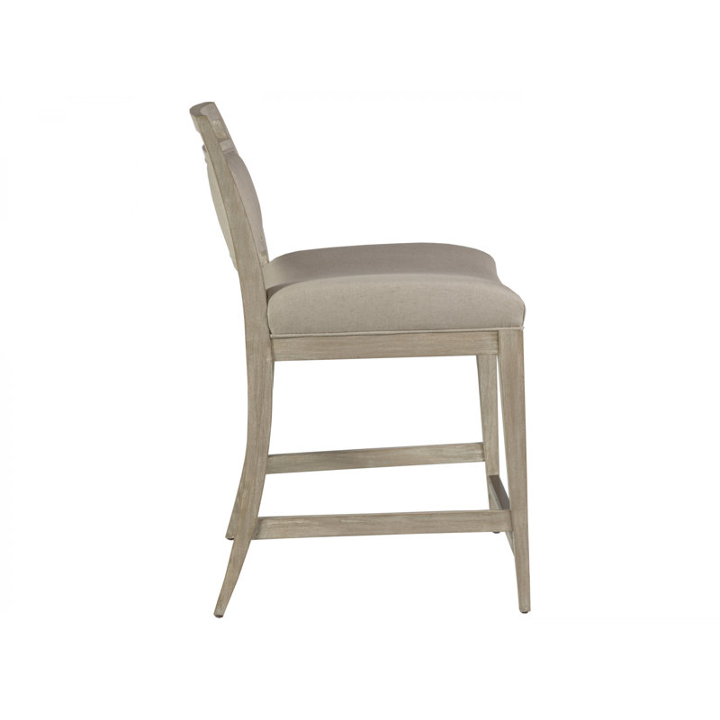 Cohesion Upholstered Stool, Counter Stool (24.5” Seat Height), Bianco