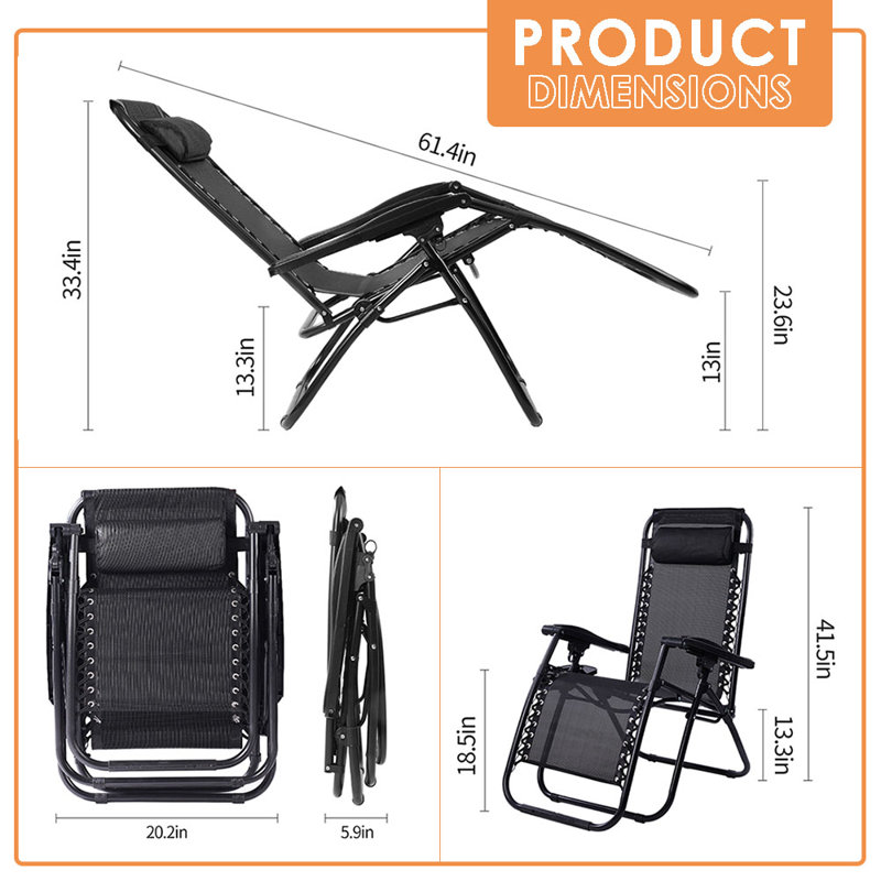 Chaise de patio, gris