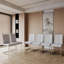 Chaises de salle à manger modernes, chaise d'appoint rembourrée à haut dossier en similicuir, chaise de bureau, chaises de salle de conférence-130634248