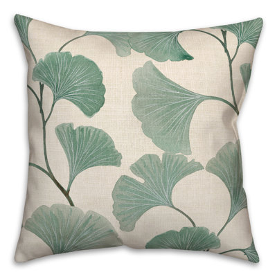 Floral Reversible Throw Pillow