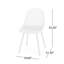 Chaises d'extérieur en polypropylène blanc-312688943