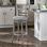 Tabouret de bar et de comptoir pivotant Adelynn