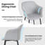 44cm H Polyester Blend Upholstered Metal Armchair-93548320