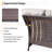 Fiorillo 7-Piece Outdoor Swivel Wicker Rattan Patio Conversation Set With Cushions And Square Fire Pit Table-760916447