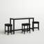 Ebeling 3 - Person Four Leg Dining Set-867547762