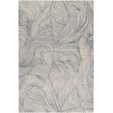 Adam Hunter Waves Blue Area Rug