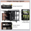 Îlot de cuisine extérieur de 63,5 pouces avec plateau de table pliable, grand rangement et ouvre-bouteille intégré pour les rassemblements de barbecue et de patio