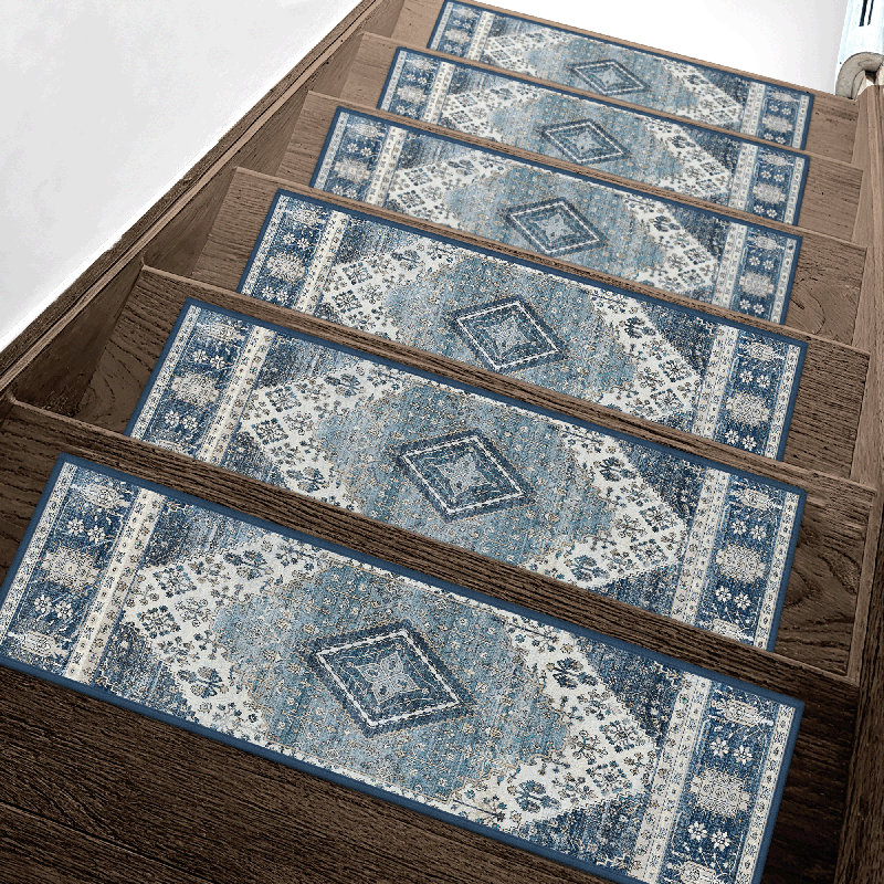 Tapis antidérapant antidérapant, Bleu, 15 pièces incluses