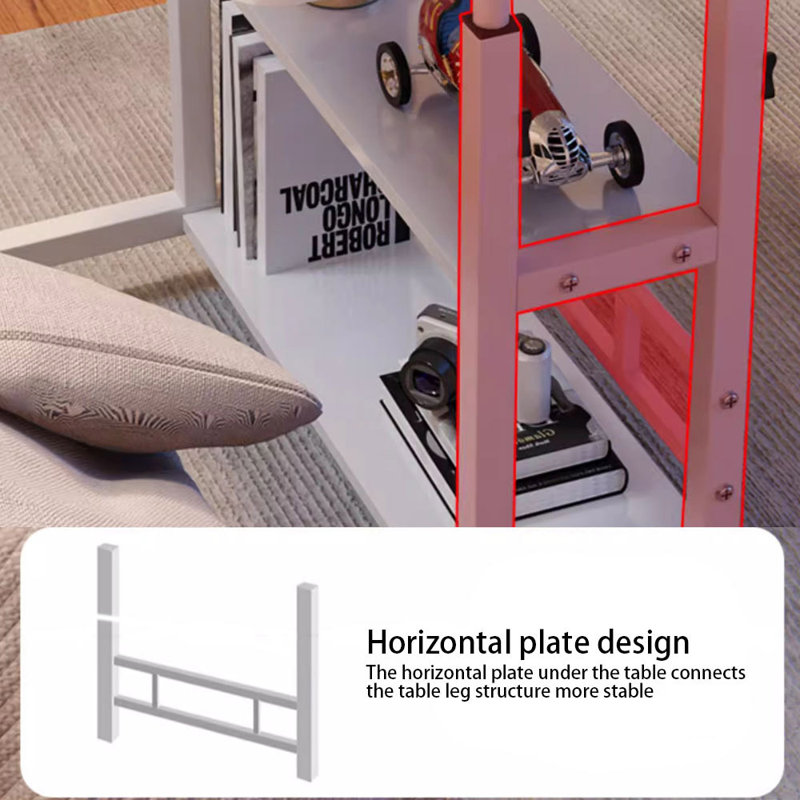 MDF Computer Desk, Light Brown/White
