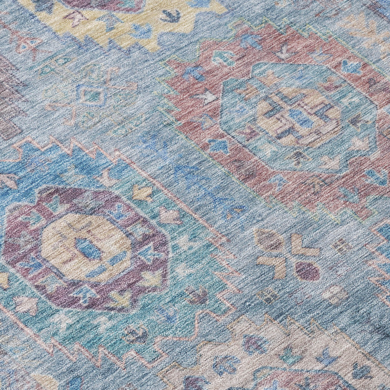 Machine Washable Indoor/Outdoor Lafferty ACN2227 Panel Rug, Rectangle 9' x 12'