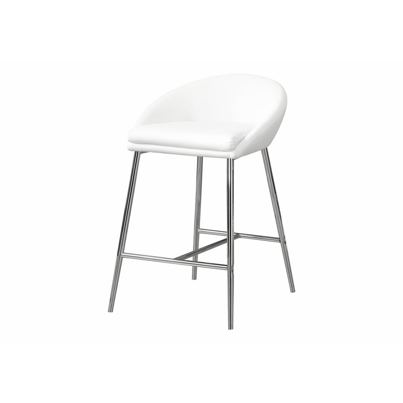 Ensemble élégant de 2 tabourets de bar pour les comptoirs de cuisine, améliorant la fonction et l'esthétique, Blanc