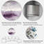 «Midnight at the Lake II Amethyst and Gray», peinture sur cercle métallique-43122122