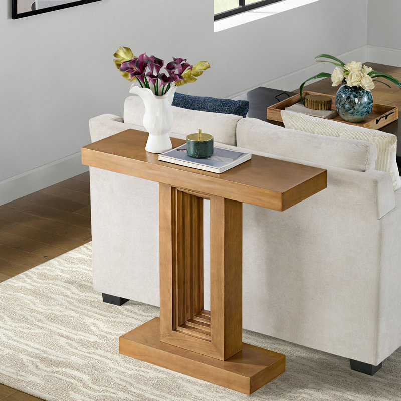 Pismo 36-Inch Solid Wood Console Table, Oak, Oak
